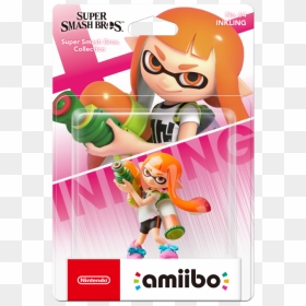 Amiibo Inkling"  Srcset="data - Amiibo Splatoon Super Smash Bros, HD Png Download - inkling png